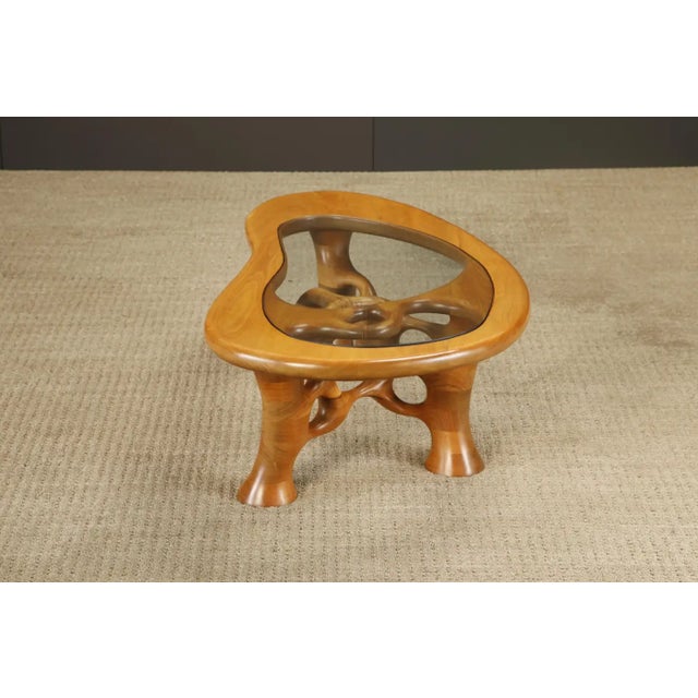 California Craftsman Freeform Cocktail Table by Craig Lauterbach, 1980, Signed For Sale - Image 10 of 18