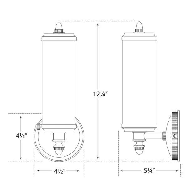 Visual Comfort Thomas O'Brien for Visual Comfort Signature Merchant Single Bath Light in Polished Nickel with White Glass For Sale - Image 4 of 4
