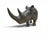1970s Serpentine Rhinoceros Sculpture by Lamelik, Zimbabwe, 1960s For Sale - Image 5 of 11