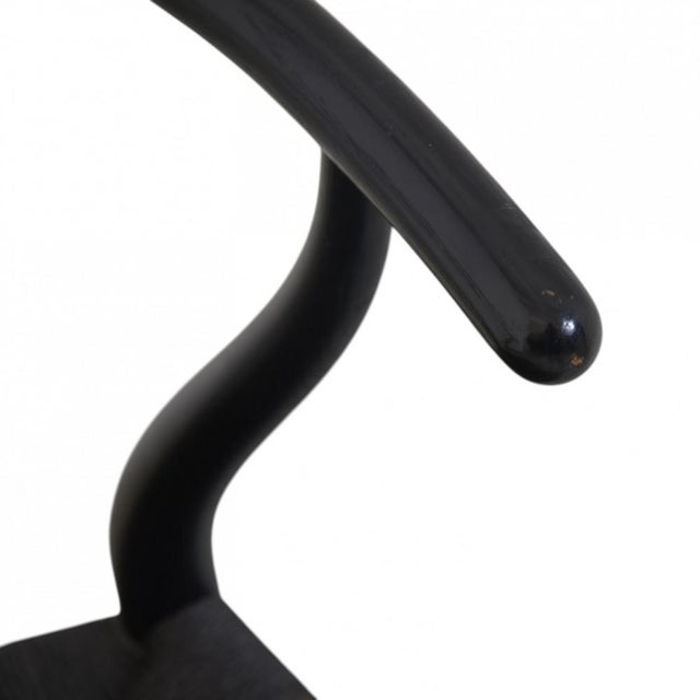 CH24 Wishbone Chairs in Black Lacquered Oak from Hans Wegner, 2000s, Set of 4 For Sale - Image 17 of 18