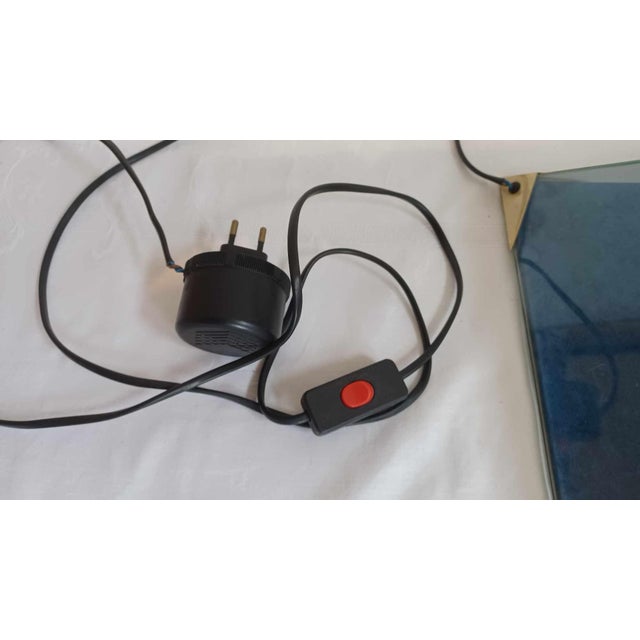 Metal Vintage Pyramid Table Lamp, 1970s For Sale - Image 7 of 18