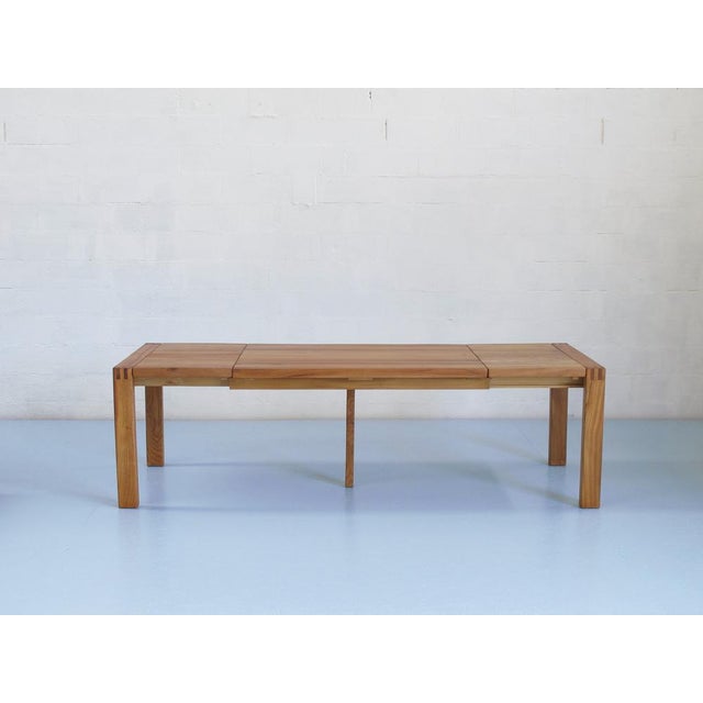 Extendable Table in Oiled Elm Wood Vendée Collection from Regain, France, 1960s For Sale - Image 16 of 18