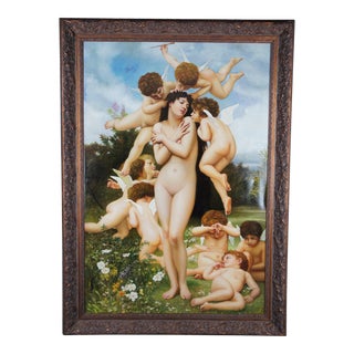 The Return of Spring Neoclassical Nymph Oil Painting After William-Adolphe Bouguereau For Sale