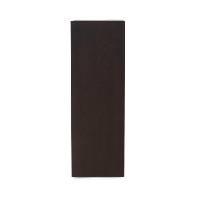 Wood Bertoia Black Wooden Display Pedestal- Tall For Sale - Image 7 of 11