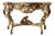 French Louis XV Style Giltwood Rococo Carved Console Table Vintage For Sale