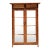 Vintage Tortoise Bamboo and Glass Cabinet For Sale