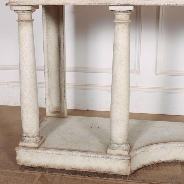 English Painted Console Table For Sale - Image 3 of 15