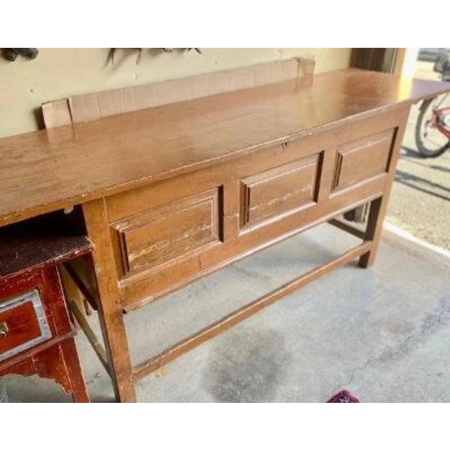 Early 1900s French Baker's Table With Lift Top For Sale - Image 10 of 12