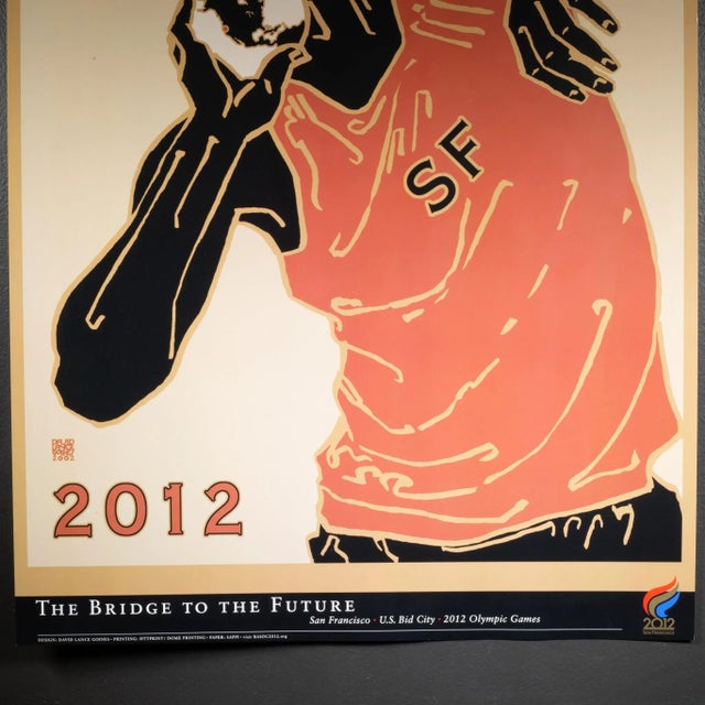 Modern Original San Francisco Olympic Summer Games Poster, 2002 by David Lance Goines For Sale - Image 3 of 4