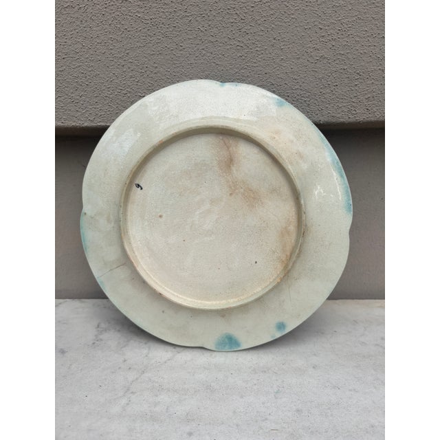 Orchies French Majolica Asparagus Plate Orchies, Circa 1890 For Sale - Image 4 of 7
