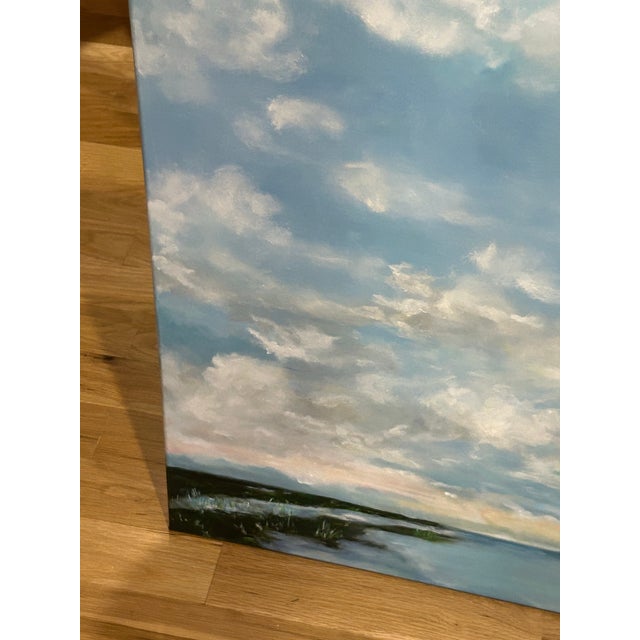 Elizabeth Berry Everglades and Clouds Oil Painting 40x30 For Sale - Image 4 of 9