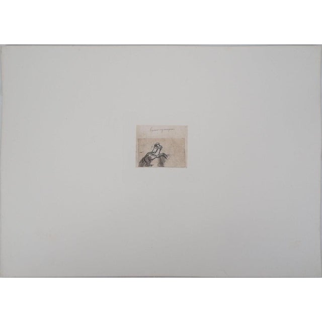 Auguste Rodin (1840-1917) (after) Greek Lines Heliogravure reworked with drypoint and enhanced with watercolor On wove...