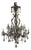 Monumental 19th Century French Solid Bronze Chandelier With Baccarat Glass For Sale