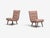 Swedish Mid-Century Modern, Slipper or Lounge Chairs, Birch, Fabric, Sweden, 1940s A curvaceous pair of upholstered...