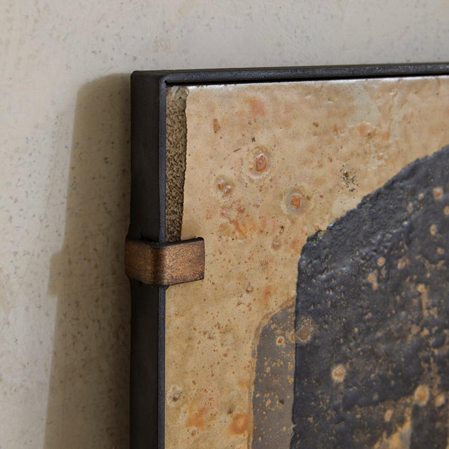 French Ceramic Abstract Wall Sculpture, 1950s For Sale - Image 4 of 8