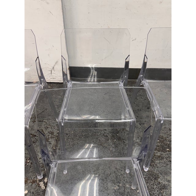 Transparent Alberto Turolo for Itf Design Mamamia Dining Chairs, Set of Four For Sale - Image 8 of 12