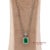 Metal Gia Certified Platinum 900 Emerald & Diamond Pendant With Platinum 850 Chain For Sale - Image 7 of 13