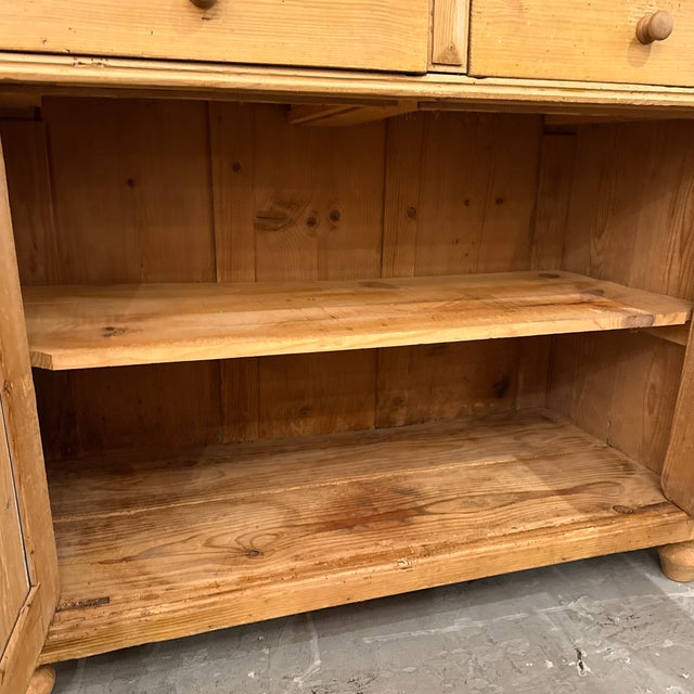 Antique European Pine Two-Piece Hutch Cabinet, Circa 1830 For Sale - Image 11 of 12