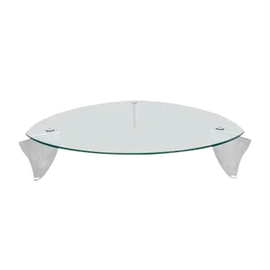 Model Flipper Glass & Aluminum Coffee Table by Matthew Hilton for SCP, 1980s