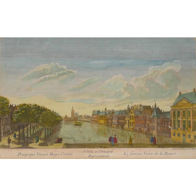 The Hague - Le fameux Vivier de la Haye - Etching by French Master 1700 18th Century For Sale