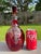 1930s Bohemian 10" Ruby Red Decanter Victorian Sterling Silver Overlay For Sale - Image 11 of 11