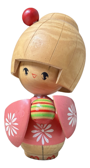 Vintage Sōsaku Kokeshi by Ishida Waichi, 1980s