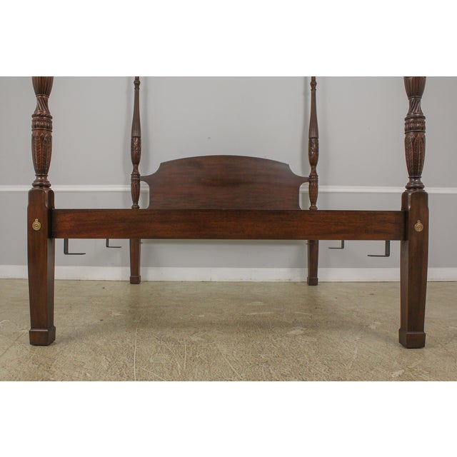 Henkel Harris Queen Size Mahogany Poster Bed Chairish