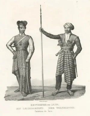 J. Honegger, Life Guard and Fighter of Java, 1845, Paper