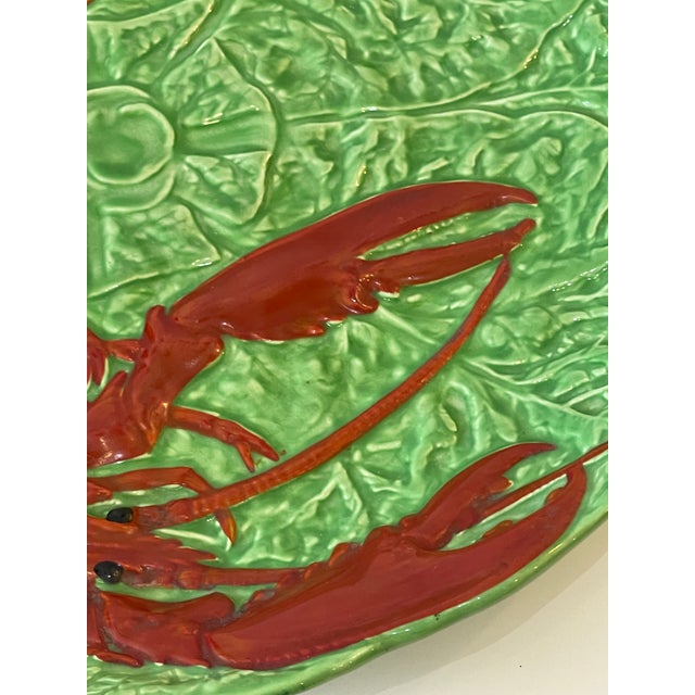 Majolica Lobster Platter Choisy Le Roi, French c.1930 For Sale - Image 9 of 11