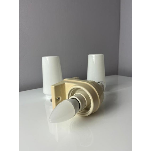 Glass Model 6060 Wall Lamp in Cream by Sigvard Bernadotte for Ifö For Sale - Image 7 of 10