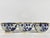 18th Century Chinese Export Blue & White Tea Bowls and Underplates With English Clobbering - Set of 5 For Sale - Image 9 of 13