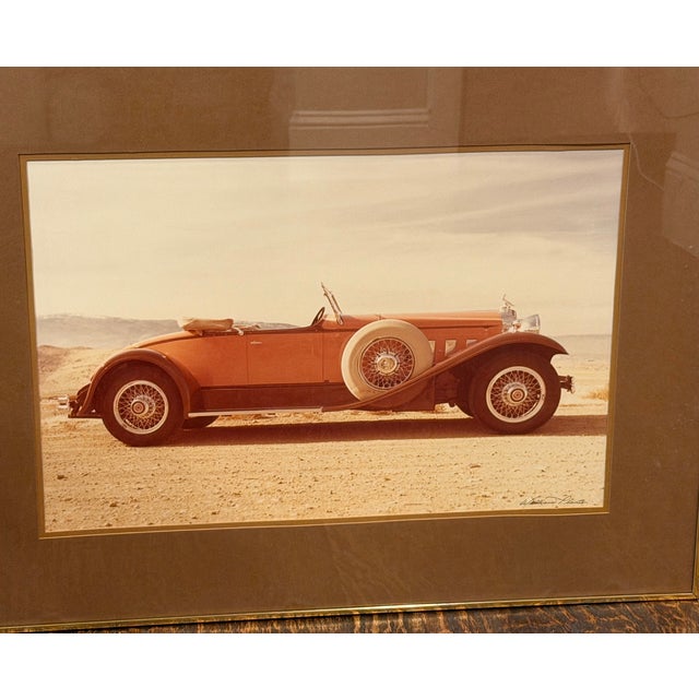 Vintage 1979 William Plante Signed 1930 Packard Speedster Photograph For Sale - Image 10 of 14