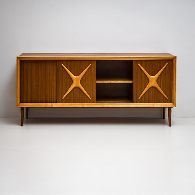 Mid-20th Century Pair of Sideboards, Italian Manufacturer For Sale - Image 11 of 11