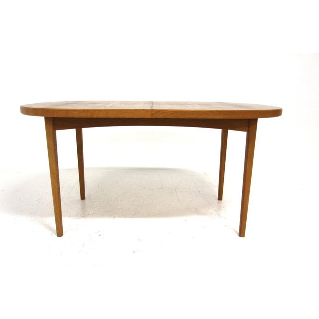 Extendable oval dining table, designed by bertil fridhagen for bodafors. Swedish production from the 1960s. Frame and legs...