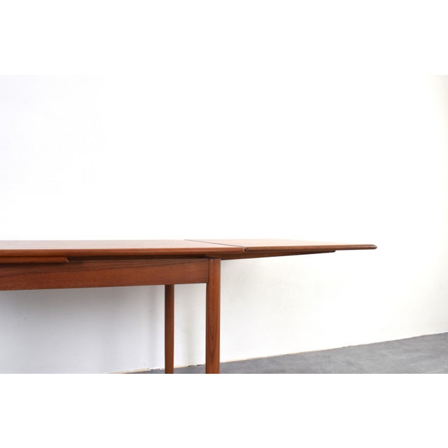 Mid-Century Modern Danish Extendable Dining Table in Teak, 1960s For Sale - Image 11 of 17