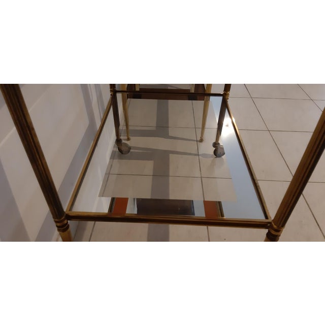 Gold Tables from Maison Lancel, 1970, Set of 2 For Sale - Image 8 of 15