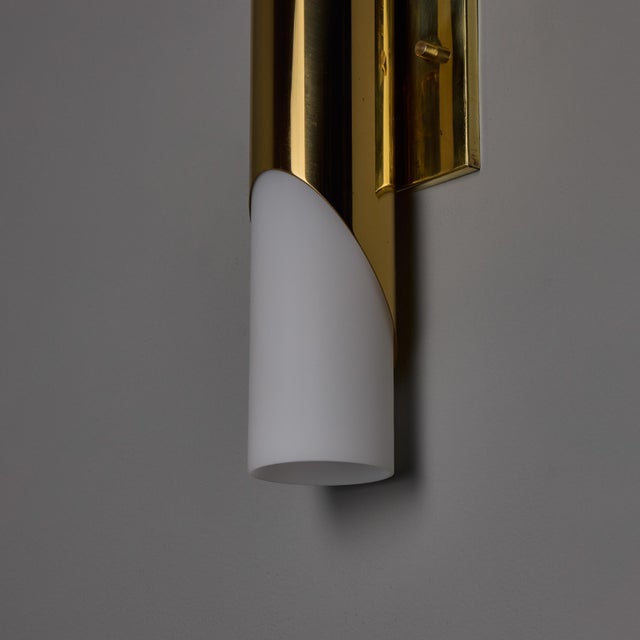 1960s Neuhaus Leuchten Glass and Brass Sconces by Rolf Krueger - a Pair For Sale - Image 13 of 18