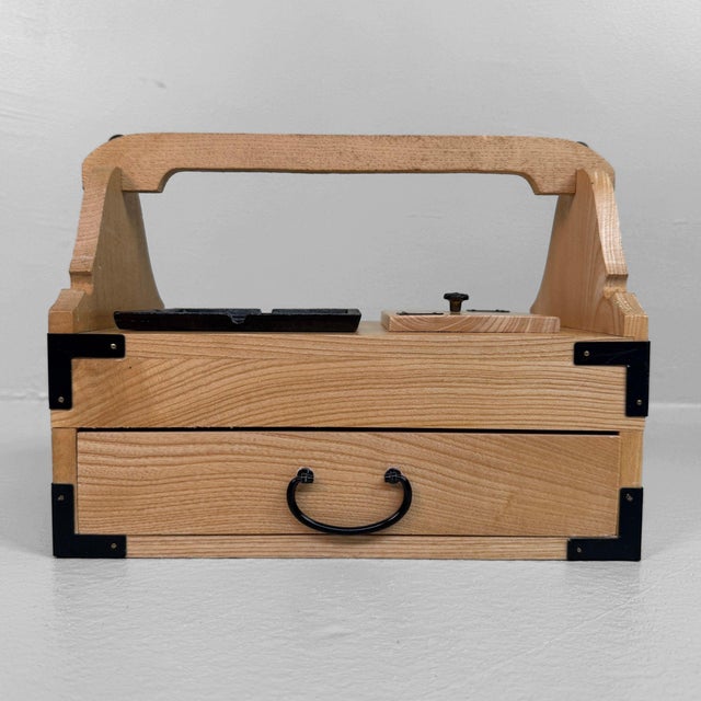 Japanese Wooden Tabako-Bon, 1980 For Sale - Image 11 of 11