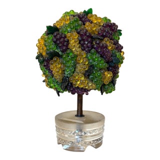 Vintage Grape Topiary Potted Table Light For Sale