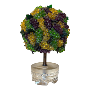 Vintage Grape Topiary Potted Table Light