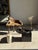 Contemporary Coffee Table in Brown Petrified Wood with Double Circular Top on Cubic Base, Indonesia, 1980s For Sale - Image 3 of 16