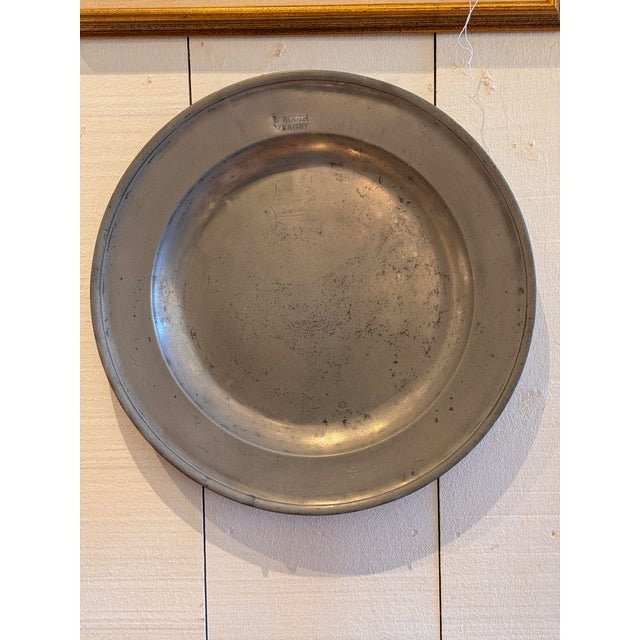 Metal 18th Century English Pewter Charger For Sale - Image 7 of 7