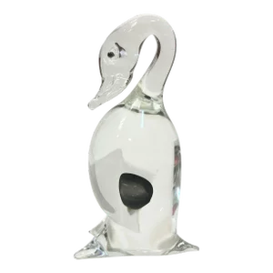 1960s Vintage Murano Glass Cenedese Da Ros Goose Bird - Signed