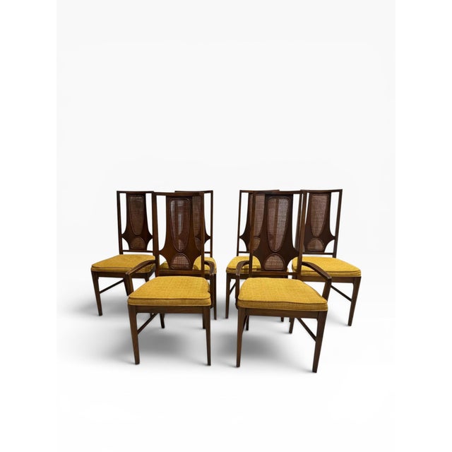 Broyhill Brasilia 1960s Broyhill "Brasilia" Mid-Century Modern Dining Chairs - Set of 6 For Sale - Image 4 of 13