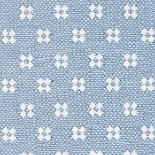 Traditional Sample - Schumacher Thandie Embroidery in Ivory on Chambray For Sale - Image 3 of 3