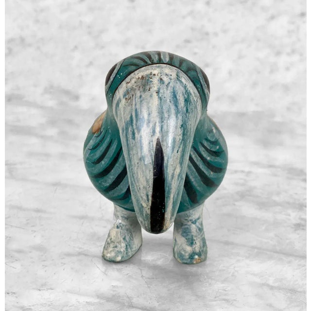 Vintage Southwestern Mexican Pottery Toucan Bird Sculpture For Sale - Image 4 of 7