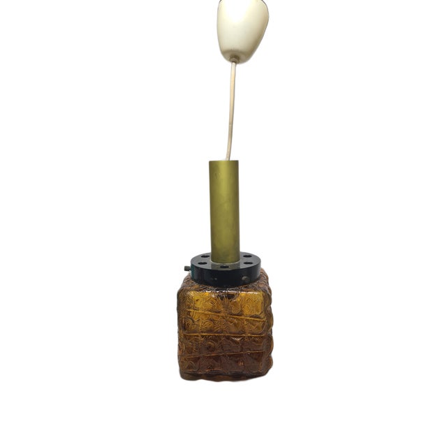 1970s Vintage Figurative Glass Hanging Lamp, Poland, 1970s For Sale - Image 5 of 10