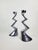 Zig Zag Candlesticks by Matthew Hilton for SCP England, 1980s, Set of 2, in Very Good conditions. Designed 1980 to 1989...