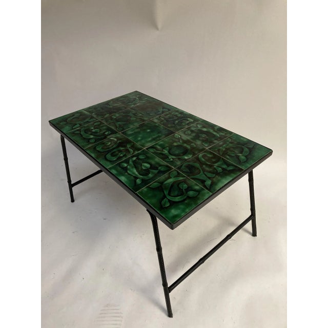 Leather Sheathing Table by Jacques Adnet, 1950s For Sale - Image 9 of 9