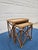 Bamboo Rope and Grass Mat Nesting Tables For Sale - Image 4 of 15